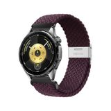 MMP SHOP Huawei Watch Gt4 / Gt4Pro / Gt5 / Gt5 Pro / Gt6 / Gt6 Pro 46Mm İle Uyumlu Metal Klips Örgü Spor Kordon Mürdüm