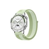 MMP SHOP Huawei Watch Gt4 / Gt5 / Gt5 Pro / Gt6 / Gt6 Pro 46Mm İle Uyumlu Hasır Örgü Spor Cırtlı Kordon Açık Yeşil
