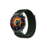 MMP SHOP Huawei Watch Gt4 / Gt5 / Gt5 Pro / Gt6 / Gt6 Pro 46Mm İle Uyumlu Hasır Örgü Spor Cırtlı Kordon Haki
