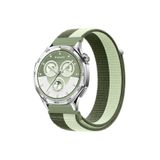 MMP SHOP Huawei Watch Gt4 / Gt5 / Gt5 Pro / Gt6 / Gt6 Pro 46Mm İle Uyumlu Hasır Örgü Spor Cırtlı Kordon Yeşil