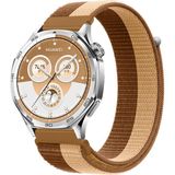 MMP Shop Huawei Watch Gt4 / Gt5 / Gt5 Pro / Gt6 / Gt6 Pro 46MM Uyumlu Hasır Örgü Spor Cırtlı Kordon - Kahverengi - HW Watch Gt4/5/6 Pro 46mm