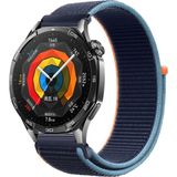 MMP Shop Huawei Watch Gt4 / Gt5 / Gt5 Pro / Gt6 / Gt6 Pro 46MM Uyumlu Hasır Örgü Spor Cırtlı Kordon - Mavi - Lacivert - HW Watch Gt4/5/6 Pro 46mm