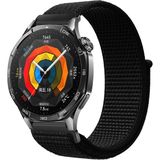 MMP Shop Huawei Watch Gt4 / Gt5 / Gt5 Pro / Gt6 / Gt6 Pro 46MM Uyumlu Hasır Örgü Spor Cırtlı Kordon - Siyah - HW Watch Gt4/5/6 Pro 46mm