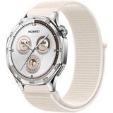 MMP Shop Huawei Watch Gt4 / Gt5 / Gt5 Pro / Gt6 / Gt6 Pro 46MM Uyumlu Hasır Örgü Spor Cırtlı Kordon - Starlight - HW Watch Gt4/5/6 Pro 46mm