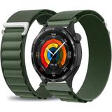 MMP Shop Huawei Watch Gt4 / Gt5 / Gt5 Pro / Gt6 / Gt6 Pro / GT7 / GT7 Pro 46MM Uyumlu Alpine Loop Kumaş Kancalı Kordon - Haki