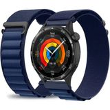 MMP Shop Huawei Watch Gt4 / Gt5 / Gt5 Pro / Gt6 / Gt6 Pro / GT7 / GT7 Pro 46MM Uyumlu Alpine Loop Kumaş Kancalı Kordon - Lacivert