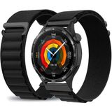 MMP Shop Huawei Watch Gt4 / Gt5 / Gt5 Pro / Gt6 / Gt6 Pro / GT7 / GT7 Pro 46MM Uyumlu Alpine Loop Kumaş Kancalı Kordon - Siyah