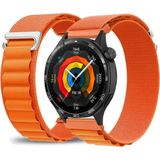 MMP Shop Huawei Watch Gt4 / Gt5 / Gt5 Pro / Gt6 / Gt6 Pro / GT7 / GT7 Pro 46MM Uyumlu Alpine Loop Kumaş Kancalı Kordon - Turuncu