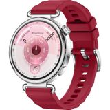 MMP Shop Huawei Watch Gt4 / Gt5 / Gt6 41 mm / Gt5 Pro 42 mm Uyumlu 18MM Tokalı Lansman Silikon Kordon - Kırmızı