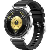 MMP Shop Huawei Watch Gt4 / Gt5 / Gt6 41 mm / Gt5 Pro 42 mm Uyumlu 18MM Tokalı Lansman Silikon Kordon - Siyah