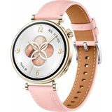 MMP Shop Huawei Watch Gt4 / GT5 / GT6 / GT7 41MM Uyumlu Yüksek Kalite Pu Deri Dikiş Detaylı Kordon - Pembe - HW GT4 / GT5 / GT6 / GT7 41mm