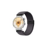 MMP SHOP Huawei Watch Gt6 / Gt5 / Gt4 41Mm / Gt5 Pro 42Mm İle Uyumlu Metal Klips Örgü Spor Kordon Füme