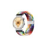 MMP SHOP Huawei Watch Gt6 / Gt5 / Gt4 41Mm / Gt5 Pro 42Mm İle Uyumlu Metal Klips Örgü Spor Kordon Gökkuşağı