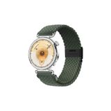 MMP SHOP Huawei Watch Gt6 / Gt5 / Gt4 41Mm / Gt5 Pro 42Mm İle Uyumlu Metal Klips Örgü Spor Kordon Haki