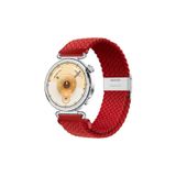 MMP SHOP Huawei Watch Gt6 / Gt5 / Gt4 41Mm / Gt5 Pro 42Mm İle Uyumlu Metal Klips Örgü Spor Kordon Kırmızı