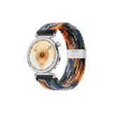 MMP SHOP Huawei Watch Gt6 / Gt5 / Gt4 41Mm / Gt5 Pro 42Mm İle Uyumlu Metal Klips Örgü Spor Kordon Siyah - Turuncu