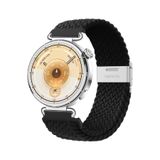 MMP SHOP Huawei Watch Gt6 / Gt5 / Gt4 41Mm / Gt5 Pro 42Mm İle Uyumlu Metal Klips Örgü Spor Kordon Siyah