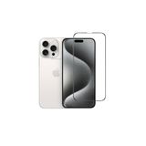 MMP SHOP İphone 15 Pro Max İle Uyumlu Tam Kaplayan Darbeye Dayanıklı Kırılmaz Cam Seramik Ekran Koruyucu