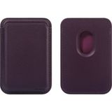 MMP Shop Iphone 17 / 17 Air / 17 Pro / 17 Pro Max Uyumlu Magsafe Cüzdan Kartlık Suni Deri Kartlık - Derin Mor