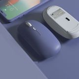 MMP Shop Kablosuz Mouse Wireless 2.4Hz ve Bluetoothlu Şarj Edilebilir Sessiz Mouse Dpı Ayarlı Fare - Lavanta