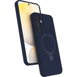 MMP Shop Samsung Galaxy A25 Uyumlu Kamera Koruma Çıkıntılı Magsafe Halka Standlı Kılıf - Lacivert