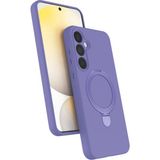 MMP Shop Samsung Galaxy A25 Uyumlu Kamera Koruma Çıkıntılı Magsafe Halka Standlı Kılıf - Lila