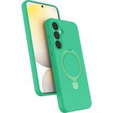 MMP Shop Samsung Galaxy A25 Uyumlu Kamera Koruma Çıkıntılı Magsafe Halka Standlı Kılıf - Yeşil