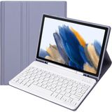 MMP Shop Samsung Galaxy Tab S9 / S9 Fe / S10 / S10 Fe / S10 Lite Uyumlu Uyku Modlu Kalem Bölmeli Klavyeli Tablet Kılıfı - GLX Tab S9 / S9 Fe / S10 / S10 Fe / S10 Lite - Lavanta