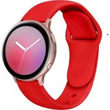 MMP Shop Samsung Galaxy Watch 4 5 6 7 Fe 40 40 44 Classic 42 43 46 47 mm Uyumlu 20MM Jel Silikon Kordon - SM Watch 4-5-6-7-Fe - Kırmızı