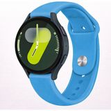 MMP Shop Samsung Galaxy Watch 4 5 6 7 Fe 40 40 44 Classic 42 43 46 47 mm Uyumlu 20MM Jel Silikon Kordon - SM Watch 4-5-6-7-Fe - Mavi