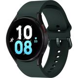 MMP Shop Samsung Galaxy Watch 4 5 6 7 Fe 40 40 44 Classic 42 43 46 47 mm Uyumlu Kavisli Silikon Kordon - SM Glx Watch 4-5-6-7-Fe - Koyu Yeşil