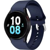 MMP Shop Samsung Galaxy Watch 4 5 6 7 Fe 40 40 44 Classic 42 43 46 47 mm Uyumlu Kavisli Silikon Kordon - SM Glx Watch 4-5-6-7-Fe - Lacivert
