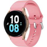 MMP Shop Samsung Galaxy Watch 4 5 6 7 Fe 40 40 44 Classic 42 43 46 47 mm Uyumlu Kavisli Silikon Kordon - SM Glx Watch 4-5-6-7-Fe - Pembe