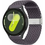 MMP Shop Samsung Galaxy Watch 4 5 6 7 Fe 40 44MM Classic 42 43 46 47MM Uyumlu 20MM Metal Klipsli Örgü Kordon - GLX Watch 4-5-6-7-Fe - Füme