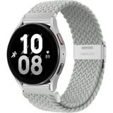 MMP Shop Samsung Galaxy Watch 4 5 6 7 Fe 40 44MM Classic 42 43 46 47MM Uyumlu 20MM Metal Klipsli Örgü Kordon - GLX Watch 4-5-6-7-Fe - Gri