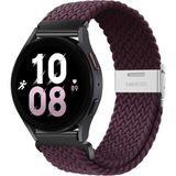 MMP Shop Samsung Galaxy Watch 4 5 6 7 Fe 40 44MM Classic 42 43 46 47MM Uyumlu 20MM Metal Klipsli Örgü Kordon - GLX Watch 4-5-6-7-Fe - Mürdüm