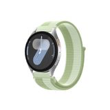 MMP SHOP Samsung Galaxy Watch 4 5 6 7 Fe 40 44Mm Classic 42 46 47Mm İle Uyumlu Hasır Örgü Spor Cırtlı Kordon Açık Yeşil