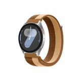 MMP SHOP Samsung Galaxy Watch 4 5 6 7 Fe 40 44Mm Classic 42 46 47Mm İle Uyumlu Hasır Örgü Spor Cırtlı Kordon Kahverengi