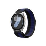 MMP SHOP Samsung Galaxy Watch 4 5 6 7 Fe 40 44Mm Classic 42 46 47Mm İle Uyumlu Hasır Örgü Spor Cırtlı Kordon Mavi-Lacivert