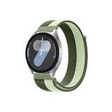 MMP SHOP Samsung Galaxy Watch 4 5 6 7 Fe 40 44Mm Classic 42 46 47Mm İle Uyumlu Hasır Örgü Spor Cırtlı Kordon Yeşil