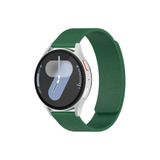 MMP SHOP Samsung Galaxy Watch 6/4 / 5/7 / Fe 40/42/44/46Mm İle Uyumlu 20Mm Desenli Manyetik Spor Kordon Haki