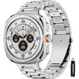 MMP Shop Samsung Galaxy Watch 7 Ultra 47MM Uyumlu Paslanmaz Çelik Akıllı Saat Kordonu - SM Glx Watch 7 Ultra - Gümüş