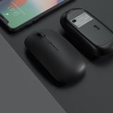 MMP Shop Tablet Telefon Laptop Windows Macbook Uyumlu Bluetooth + 2.4Hz Wifi Kablosuz Şarjlı Sessiz Slim Mouse - Siyah
