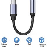 MMP Shop Type-C Girişli Telefonlarla Uyumlu Type-C To Jack 3.5 mm Kulaklık Dönüştürücü Aux Çevirici - Beyaz