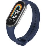 MMP Shop Xiaomi Mi Band 8 / 9 / 10 Uyumlu Akıllı Bileklik Yüksek Kalite Silikon Kordon Kayış - Lacivert