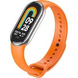 MMP Shop Xiaomi Mi Band 8 / 9 / 10 Uyumlu Akıllı Bileklik Yüksek Kalite Silikon Kordon Kayış - Turuncu