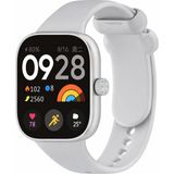 MMP Shop Xiaomi Redmi Watch 4 / 5 / 6 - Mi Band 9 Pro Uyumlu Tokalı Soft Spor Silikon Kordon - Gri - Mi Watch 4/5/6-Mi 8 Pro