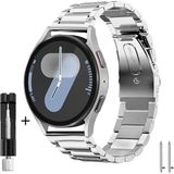MMP Shop Xiaomi Watch S1 - S1 Active / S2 / S3 / S4 Mi Watch Uyumlu 22mm Paslanmaz Çelik Akıllı Saat Kordonu - Mi Watch S1-S1 Active-S2-S3 - Gümüş