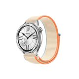 MMP SHOP Xiaomi Watch S4 / S3 / S2 / S2 Pro / S1 Active / S1 İle Uyumlu Hasır Örgü Spor Cırtlı Kordon Starlight-Turuncu