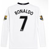 Mmt Spor C. Ronaldo Manchester United 2007 Şampiyonlar Ligi Beyaz Uzun Kollu Yetişkin Futbol Forma 7 Numara